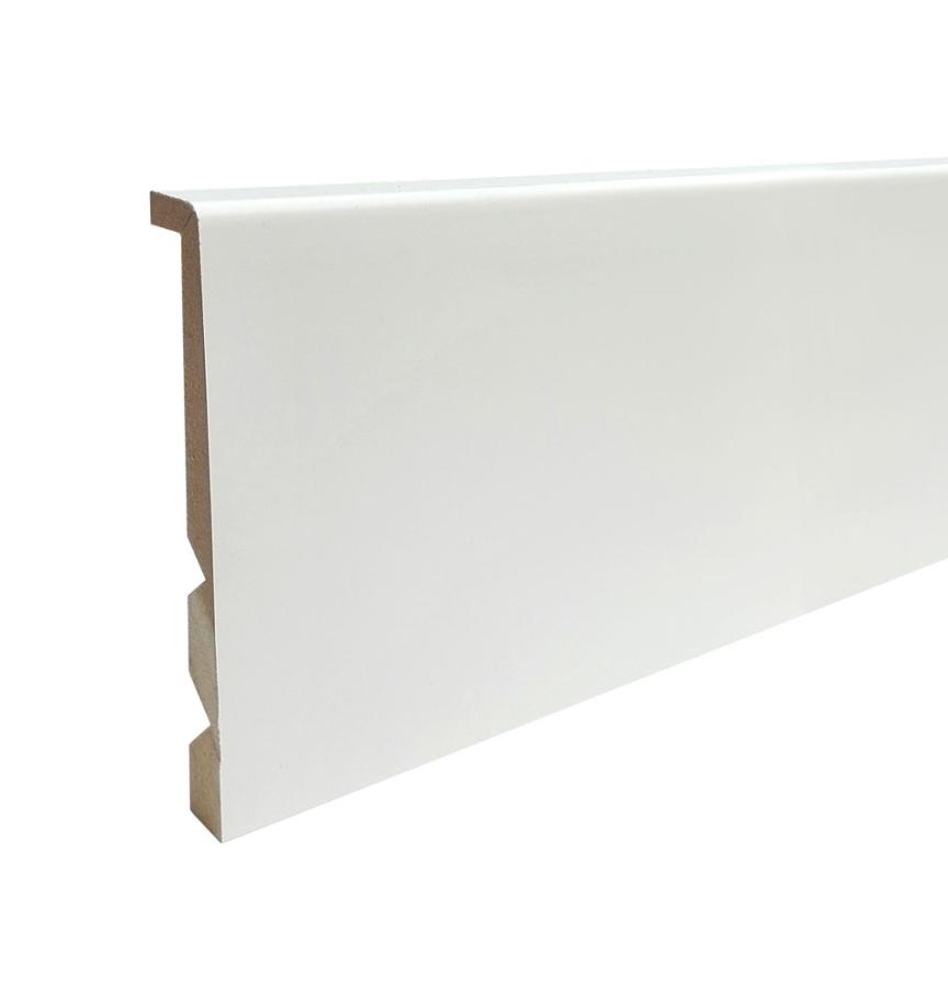 0072356_Surplinthe Universelle M.D.F. Revêtu Papier Blanc 22 X 133 2M40 5 Lgs